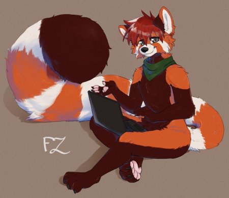 Фурри красная панда