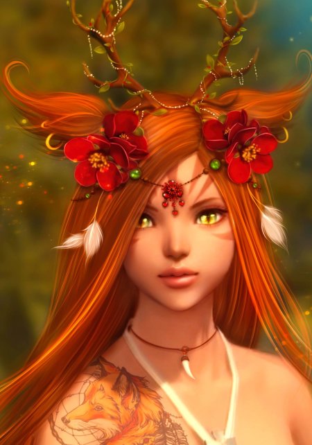 Красивая эльфийка