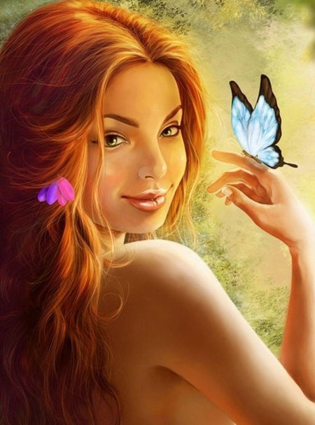 Фея с рыжими волосами