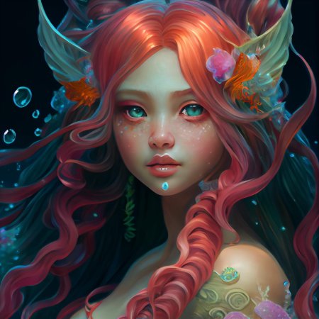 Красивая русалка