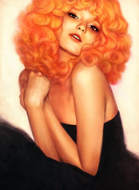 Рыжая девушка
