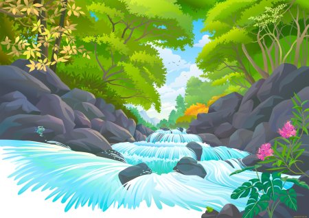 Мультяшные пейзажи