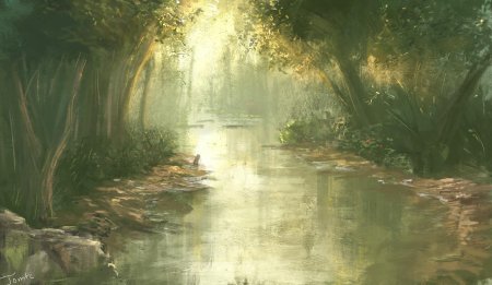 Цифровая живопись пейзаж