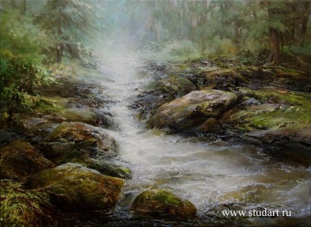 Пейзажи михаила сатарова горная река