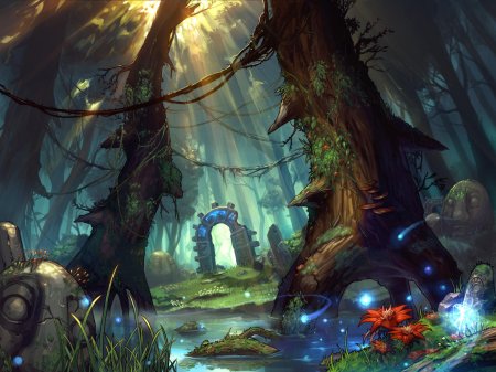 Волшебный лес фэнтези