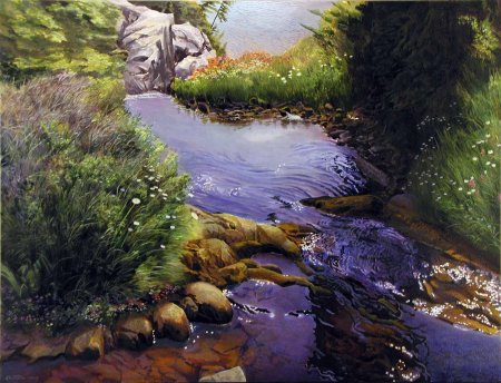 Юрий клапоух картина горный ручей