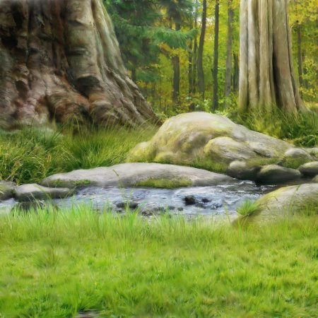 Сказочная поляна в лесу