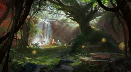 Лес фэнтези арт