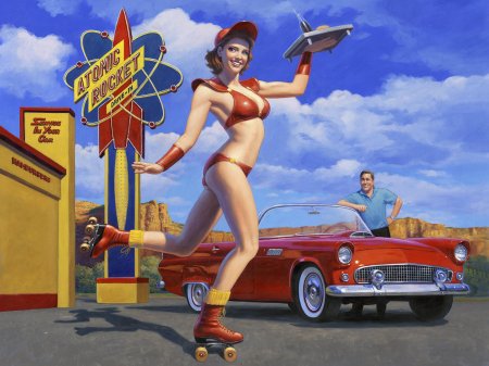 Американские плакаты пин ап