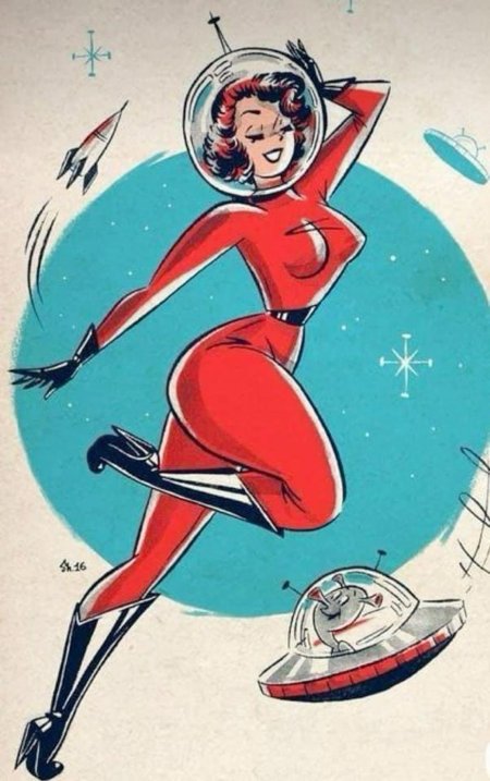 Иллюстрации в стиле ретро