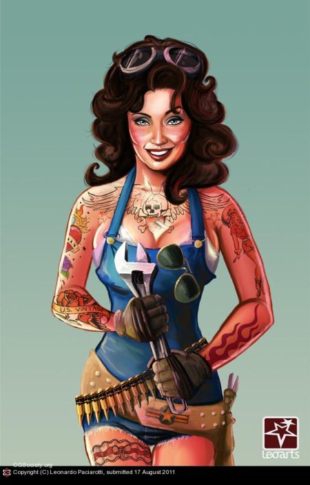 Пин ап девушка