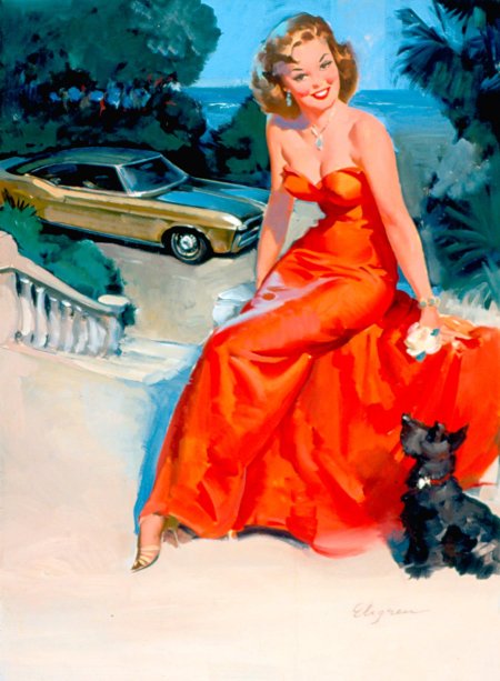Художник джил элвгрен (gil elvgren)