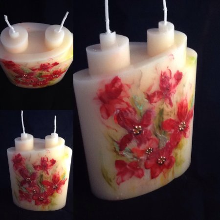 Свеча ручная работа
