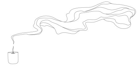 Раскраска свеча