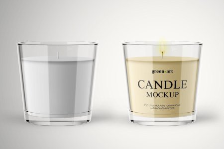 Свеча ароматическая мокап