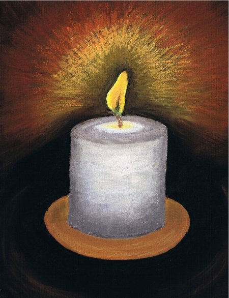 Рисование свечой