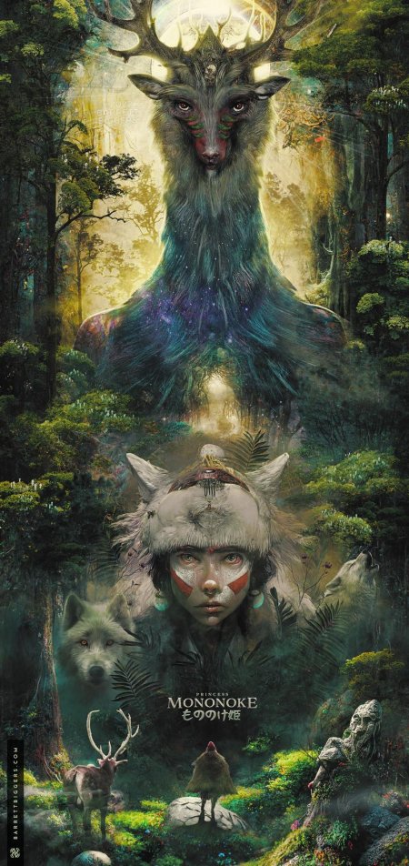Принцесса мононоке лесной бог