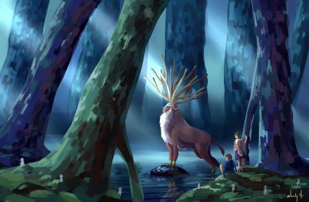 Лесной бог принцесса мононоке