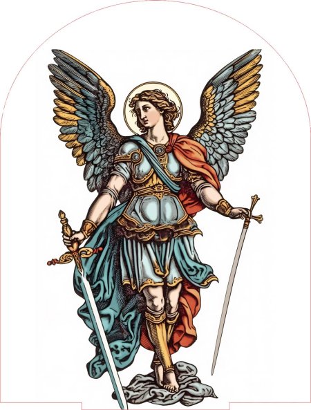Эскиз архангел михаил
