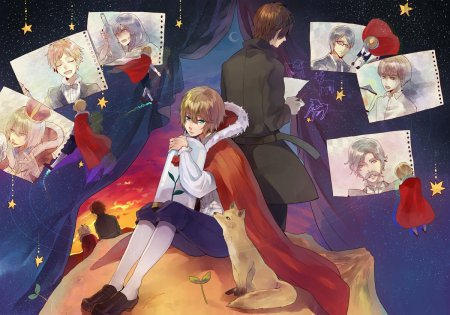 Лис и маленький принц аниме