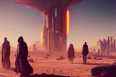 Киберпанк пустыня