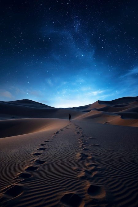 Пустыня ночь