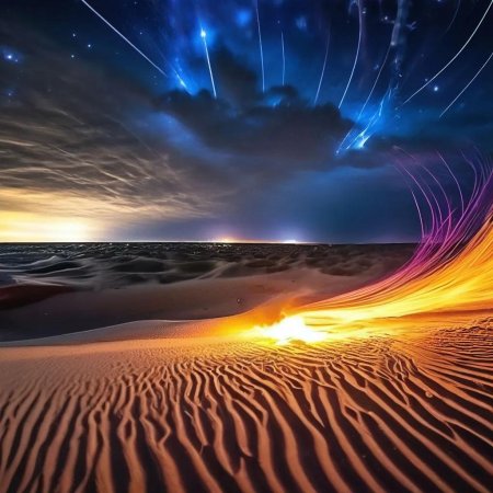 Пустыня ночь