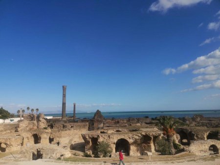 Древний город карфаген в тунисе