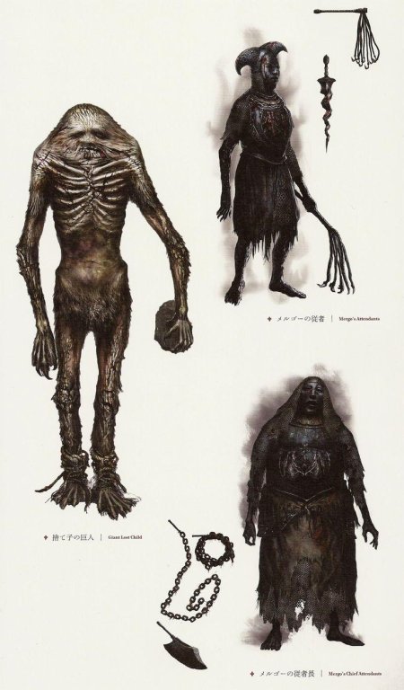 Концепт арт монстров бладборн