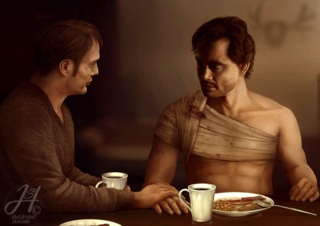 Мадс миккельсен ганнибал и уилл арт