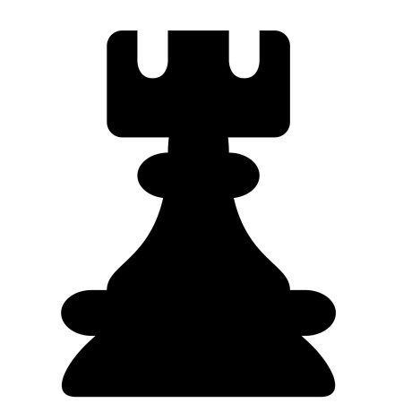 Шахматная фигура ферзь контур