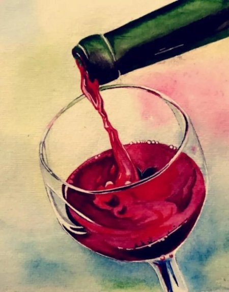 Вино рисунок