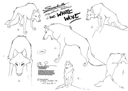 Балто белый волк референс