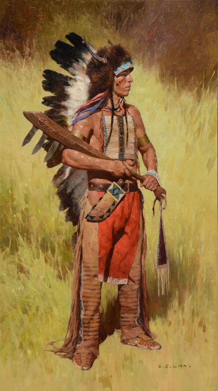 Индеец воин апач