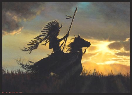 Индеец на лошади