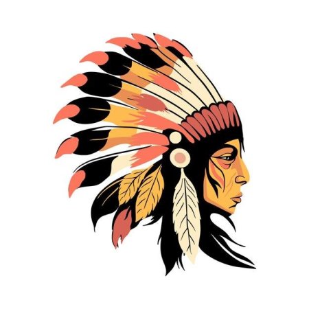 Индеец рисунок