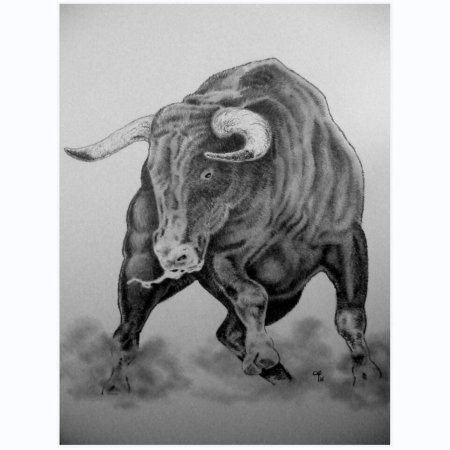 Бык набросок