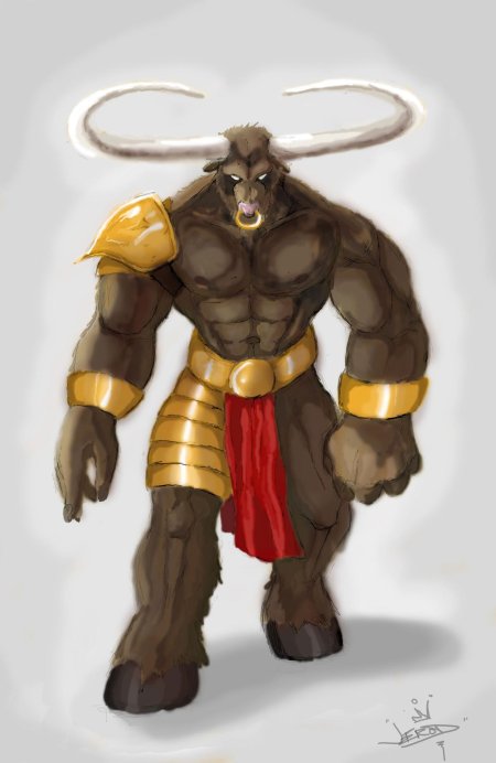 Минотавр получеловек полубык