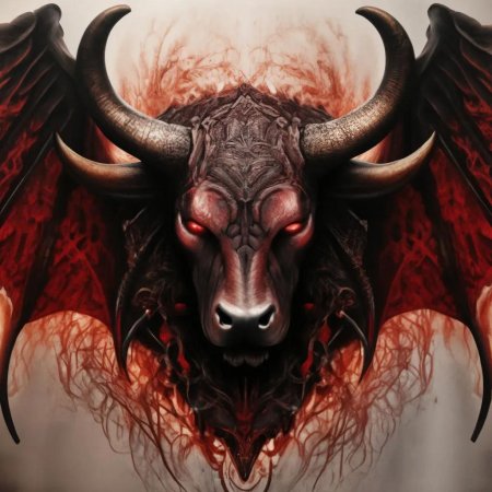 Адимирон тату демон тельца