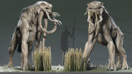 Мамонт мастодонт и слон
