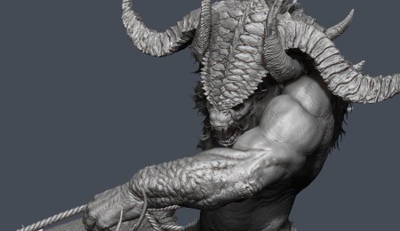 Демон скульптура збраш