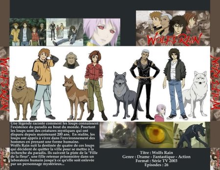 Волчий дождь аниме персонажи