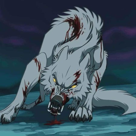 Аниме волчий дождь раненный волк