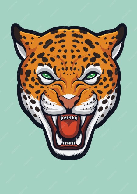 Леопард морда