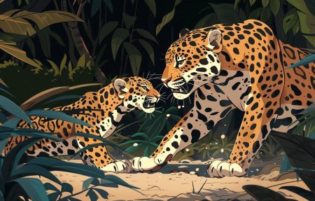 Ягуар в джунглях