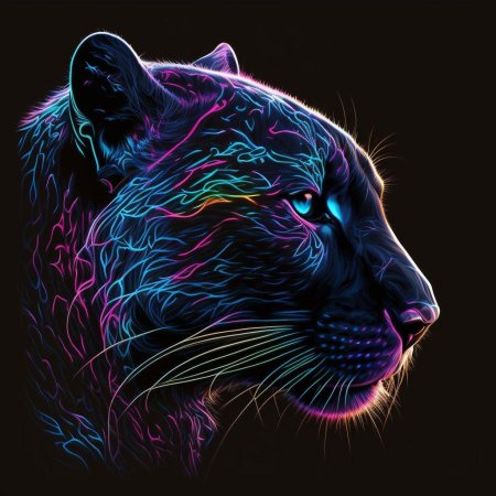 Пантера неон