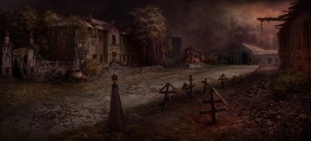 Постап советская деревня арт