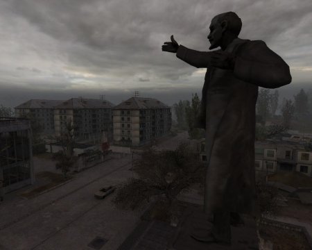 Сталкер мёртвый город памятник ленину