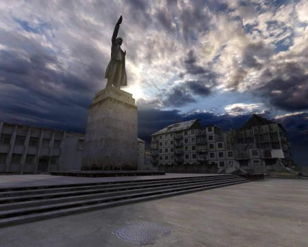 Сталкер мёртвый город памятник ленину