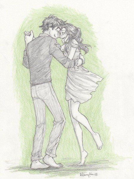 Рисунки влюбленных пар карандашом